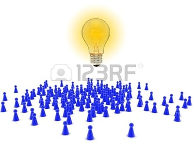 8532336-crowd-of-figures-with-light-bulb--crowd-sourcing-concept
