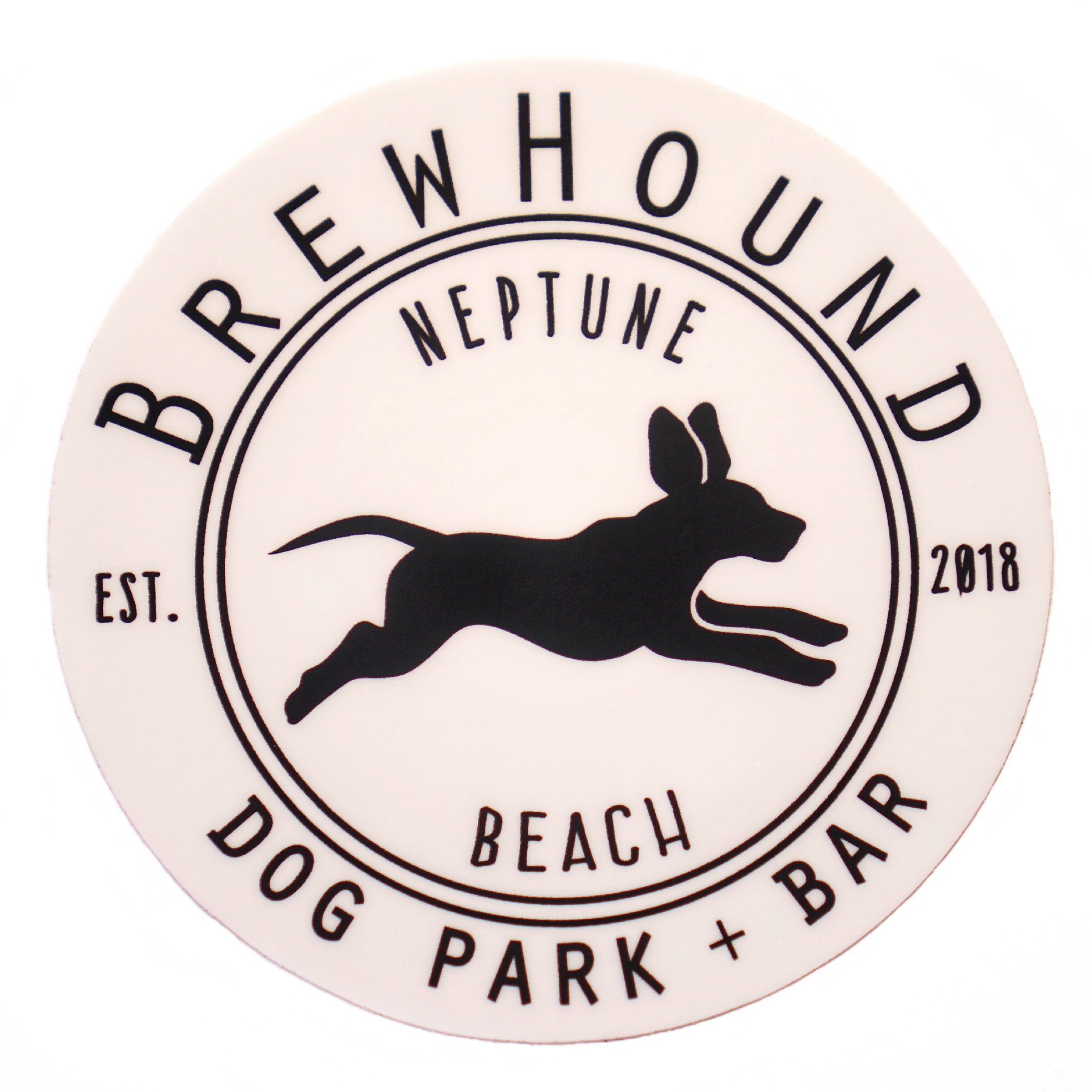 brewhound dog park and bar logo